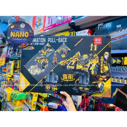 Đồ chơi Le Go lắp ráp xe biến hình Robot - Robot biến hình thành xe ( Ảnh Thật)
