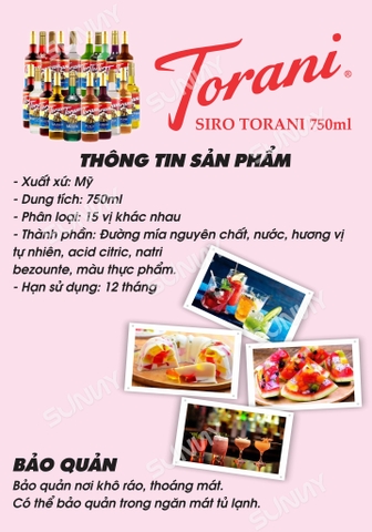 MÓN NGON TỪ SYRUP TORANI