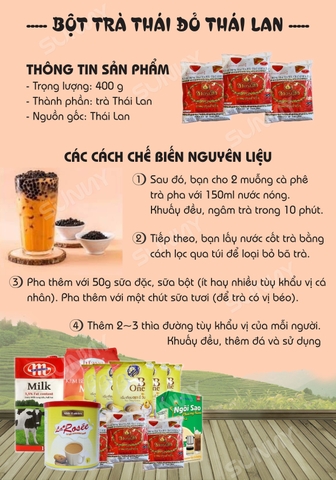 CÁCH LÀM TRÀ SỮA THÁI XANH, THÁI ĐỎ NGON VÀ ĐƠN GIẢN NHẤT