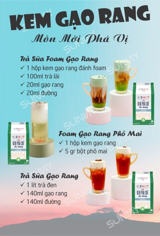 KEM GẠO RANG, MÓN MỚI PHÁ VỊ