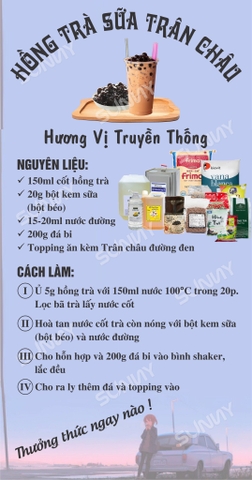 HỒNG TRÀ SỮA TRÂN CHÂU, HƯƠNG VỊ TRUYỀN THỐNG