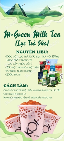 M-GREEN MILK TEA ( LỤC TRÀ SỮA )