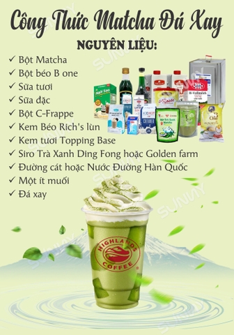MATCHA ĐÁ XAY NGON CHUẨN VỊ