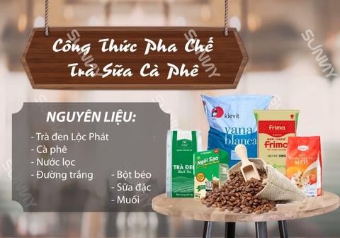 CÔNG THỨC PHA CHẾ TRÀ SỮA CÀ PHÊ