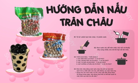 CÙNG SUNNY CẬP NHẬT LẠI CÔNG THỨC NẤU TRÂN CHÂU KHỔNG LỒ NHÉ