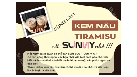 KEM NÂU TIRAMISU - MÓN MỚI NGON KHÔNG CƯỠNG LẠI..