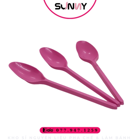 MUỖNG NHỰA - HỒNG 20CM ( 50C )