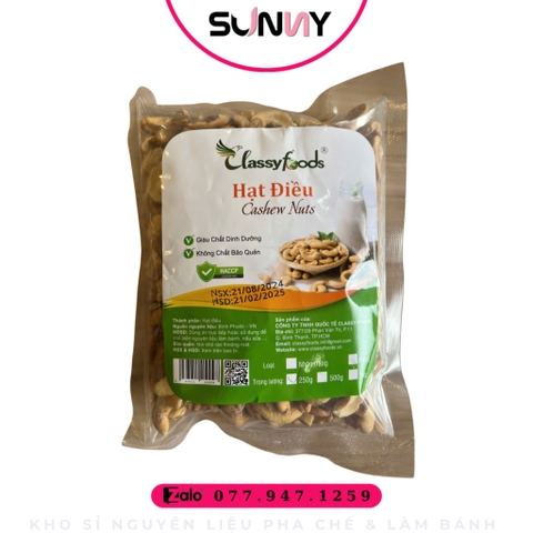 HẠT ĐIỀU BỂ RANG CLASSY FOODS ( 500G )