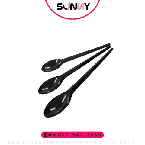 MUỖNG NHỰA - ĐEN 20CM ( 50C )