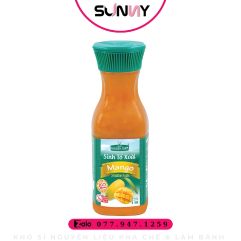 SINH TỐ GOLDEN FARM - XOÀI | THÙNG 12 CHAI