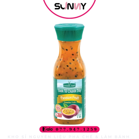 SINH TỐ GOLDEN FARM - CHANH DÂY | THÙNG 12 CHAI