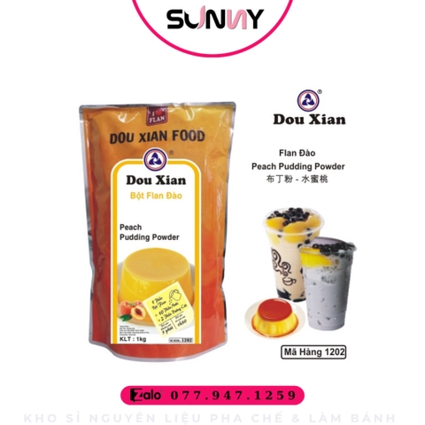 FLAN DOUXIAN ( ĐÀO ) | THÙNG 12 GÓI