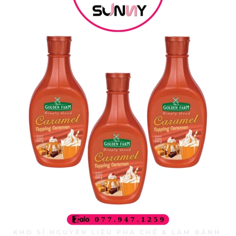 XỐT GOLDEN FARM - CARAMEL ( 630G ) | THÙNG 12 CHAI
