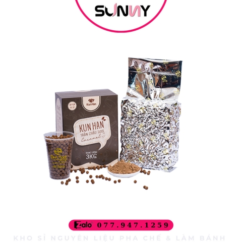 TRÂN CHÂU TƯƠI KUN HAN CARAMEL ( 3KG )