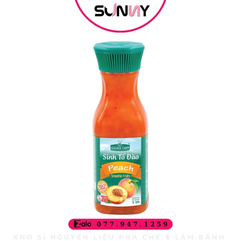 SINH TỐ GOLDEN FARM - ĐÀO | THÙNG 12 CHAI