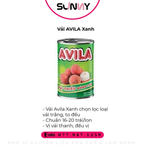 VẢI LON AVILA ( LON XANH )