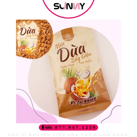 MỨT DỪA SẤY GIÒN IQ FOOD