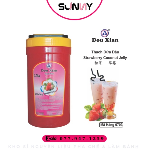 THẠCH DỪA DOUXIAN ( DÂU ) | THÙNG 6 HỘP