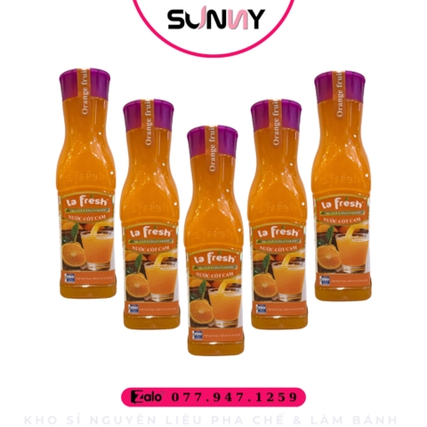 NƯỚC CỐT TRÁI CÂY - LA FRESH - CAM | THÙNG 12 CHAI