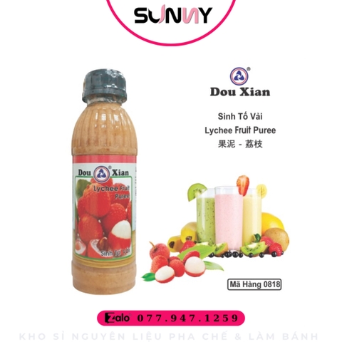 SINH TỐ DOUXIAN ( VẢI ) | THÙNG 12 CHAI