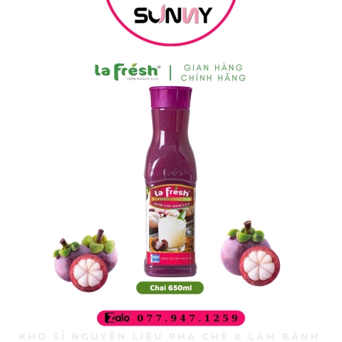 NƯỚC CỐT TRÁI CÂY - LA FRESH - MĂNG CỤT | THÙNG 12 CHAI