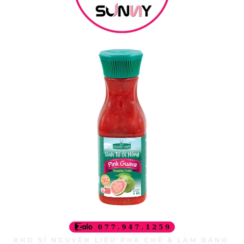 SINH TỐ GOLDEN FARM - ỔI HỒNG | THÙNG 12 CHAI