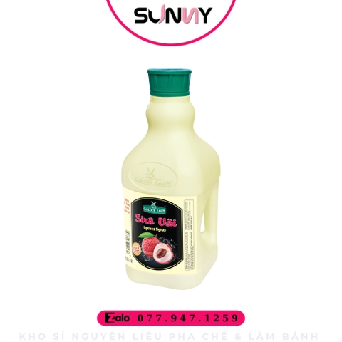 SIRO GOLDEN FARM - VẢI ( 2L ) | THÙNG 6 CHAI