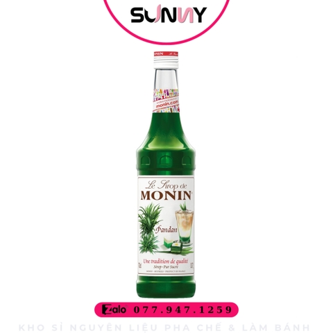 SYRUP MONIN ( 700ML ) - PANDAN ( LÁ DỨA ) | THÙNG 6 CHAI
