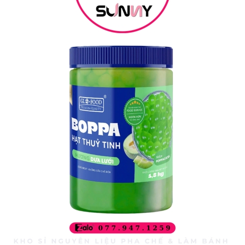 HẠT THỦY TINH GL FOOD - DƯA LƯỚI 1.8KG | THÙNG 6 HỘP