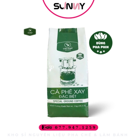 CÀ PHÊ XAY ĐẶC BIỆT LỘC PHÁT ( PHA PHIN 1KG )