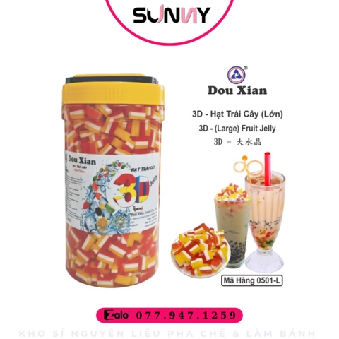 HẠT 3D DOUXIAN HẠT TRÁI CÂY ( LỚN ) | THÙNG 6 HỘP