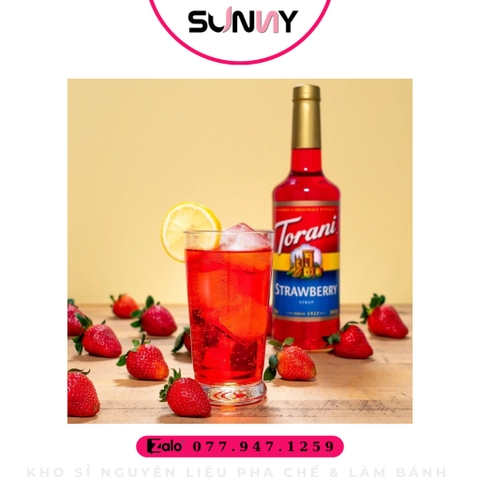 SYRUP TORANI - STRAWBERRY ( DÂU )