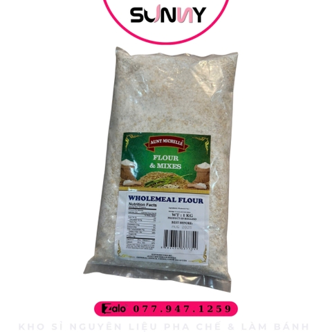 BỘT MÌ NGUYÊN CÁM - WHOLEMEAL FLOUR AUNT MICHELLE ( 1KG )