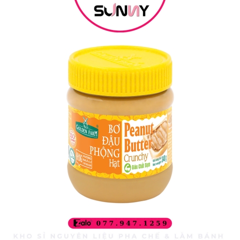 BƠ ĐẬU PHỘNG GOLDEN FARM ( HẠT 340G )