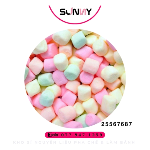 KẸO XỐP MARSHMALLOW MINI ĐỦ MÀU ( 25567687 )
