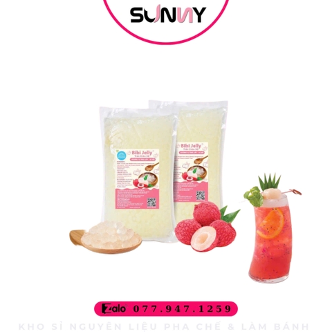 3Q BIBI JELLY VỊ VẢI | THÙNG 6 GÓI