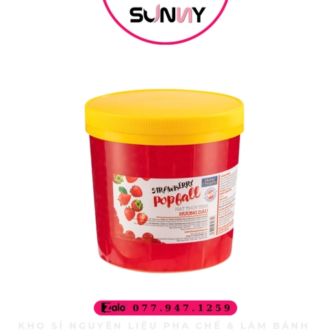 HẠT THUỶ TINH - HÙNG CHƯƠNG - DÂU ( 3.2KG ) | THÙNG 4 HỘP