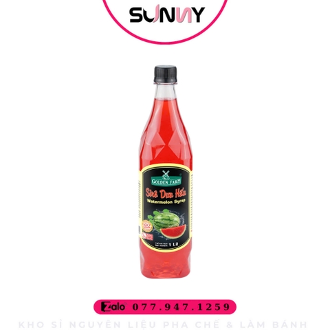 SIRO GOLDEN FARM DƯA HẤU ( 1L ) | THÙNG 12 CHAI