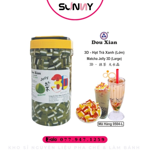 HẠT 3D DOUXIAN HẠT TRÀ XANH ( LỚN ) | THÙNG 6 HỘP