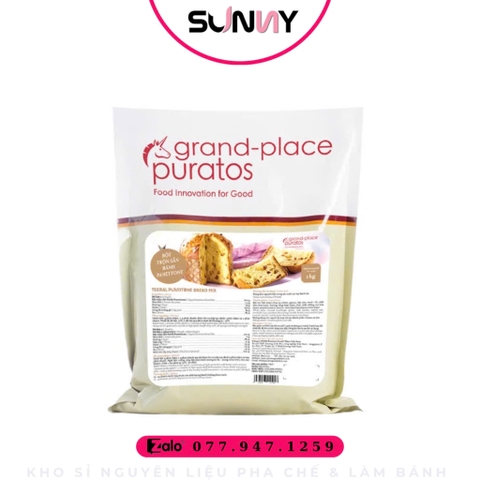 BỘT TRỘN SẴN LÀM BÁNH BÔNG LAN PURATTONE 1KG ( PURATOS )