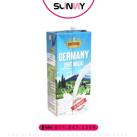 SỮA TƯƠI 3NFARM FULL CREAM | THÙNG 12 HỘP