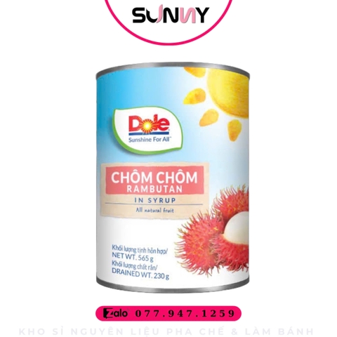 CHÔM CHÔM LON DOLE ( 565G ) | THÙNG 24 LON