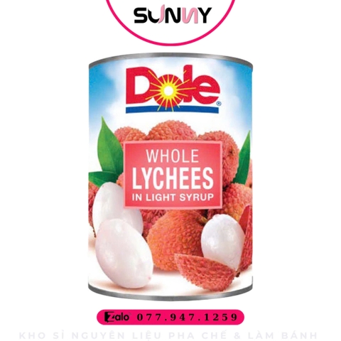 VẢI NGÂM DOLE ( 565G ) | THÙNG 24 LON