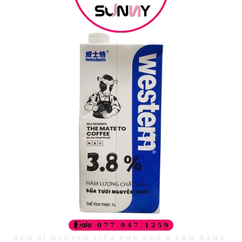 SỮA TƯƠI WESTERN ĐỘ BÉO 3,8%