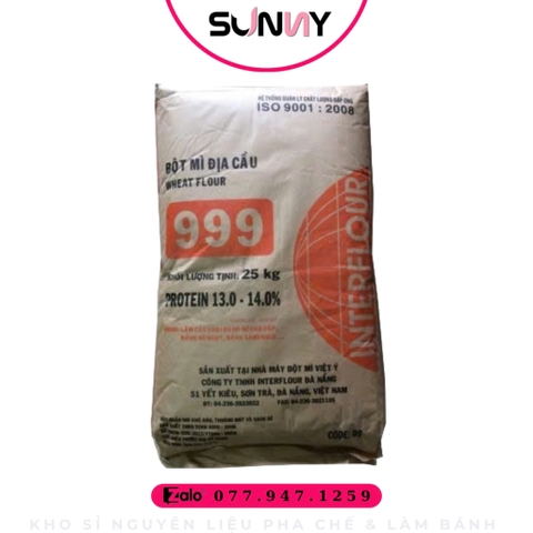BỘT MÌ ĐỊA CẦU 888 - BAO 25KG