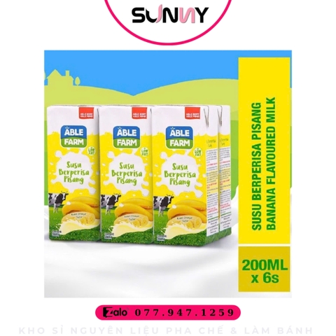 SỮA TƯƠI HƯƠNG CHUỐI ABLE FARM ( 200ML )