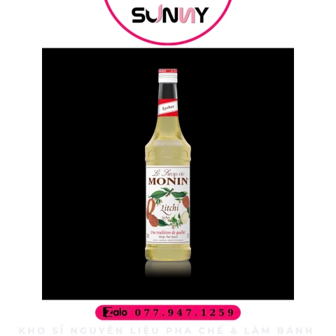 SYRUP MONIN ( 700ML ) - LYCHEE ( VẢI ) | THÙNG 6 CHAI