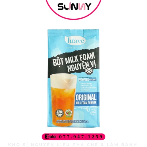 BỘT MILK FOAM - LUAVE - NGUYÊN VỊ | THÙNG 20 GÓI