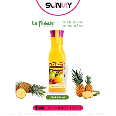 NƯỚC CỐT TRÁI CÂY - LA FRESH - THƠM | THÙNG 12 CHAI