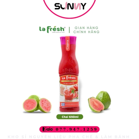 NƯỚC CỐT TRÁI CÂY - LA FRESH - ỔI | THÙNG 12 CHAI